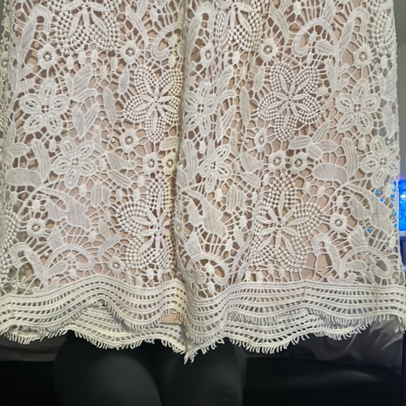 David’s bridal nude/cream colored wedding dress. - Picture 6 of 6